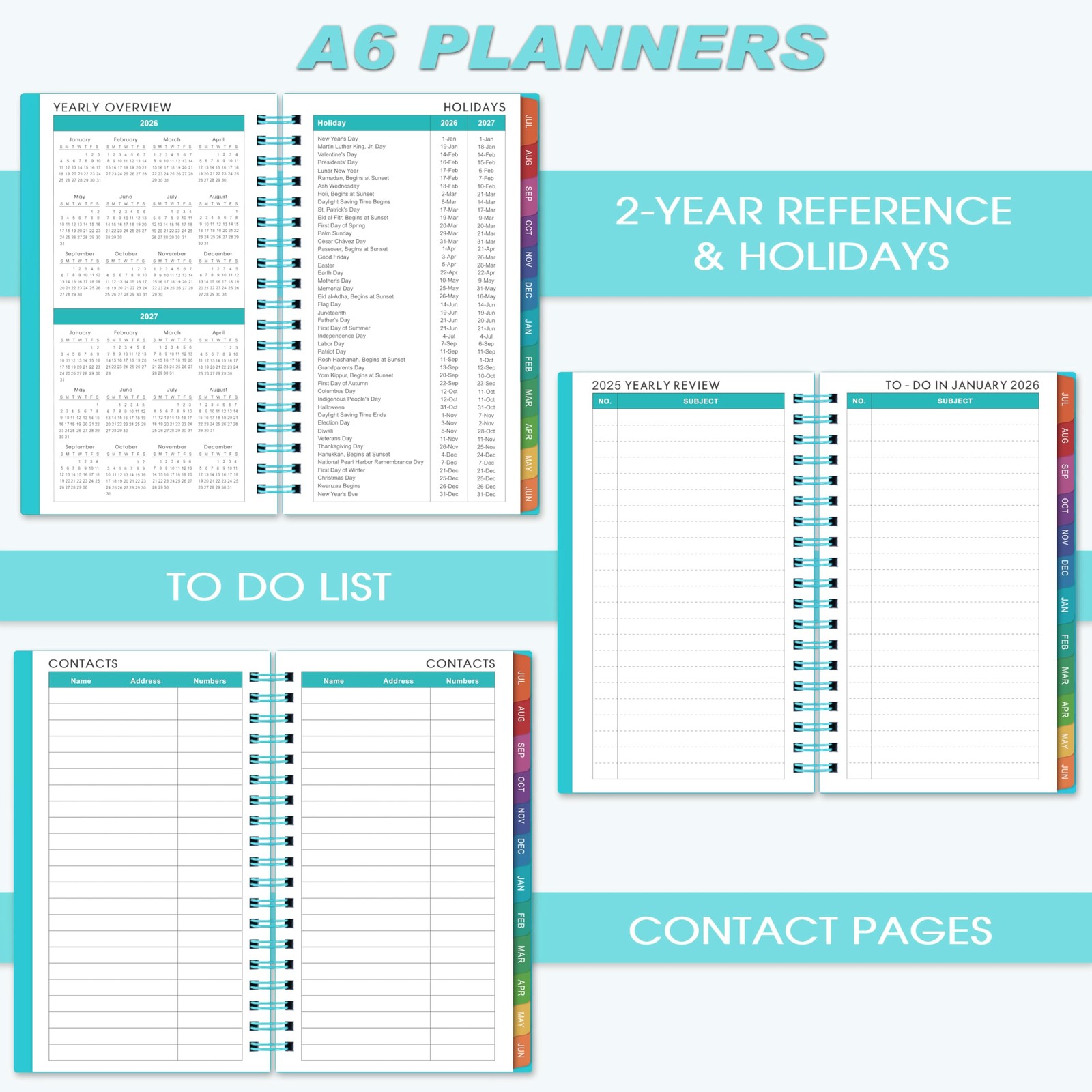 2026-2027 Pocket Calendar/Planner – Weekly & Monthly Pocket Planner for Purse…