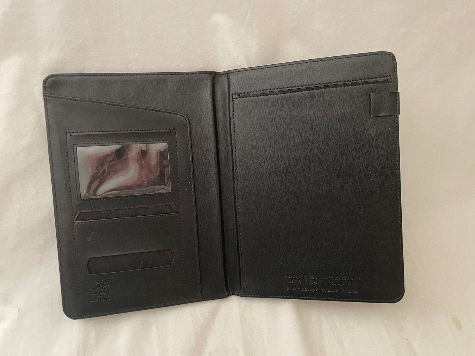 Vintage Day Runner Small Black Personal Organizer Cover ONLY – e331