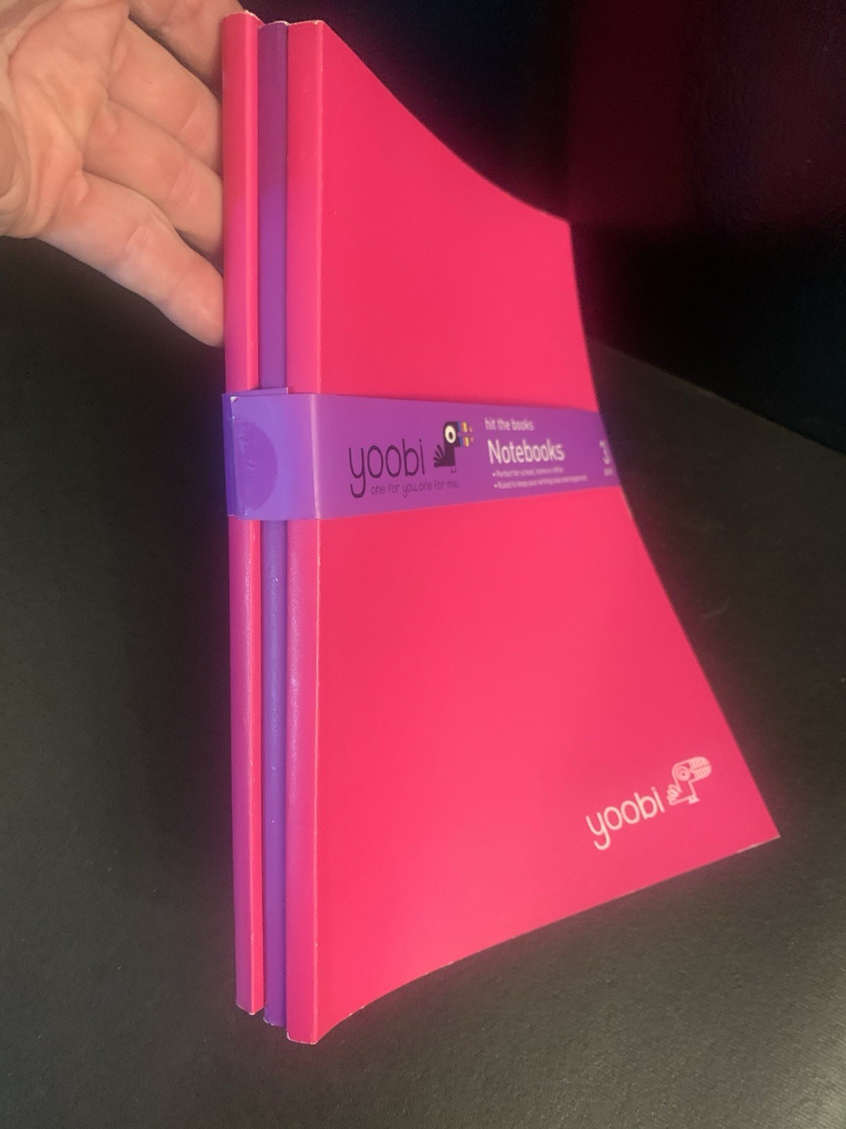 Set Of 3 Pack New Yoobi 7×10 Composition Journal Notebooks 2 Pink/1 Purple