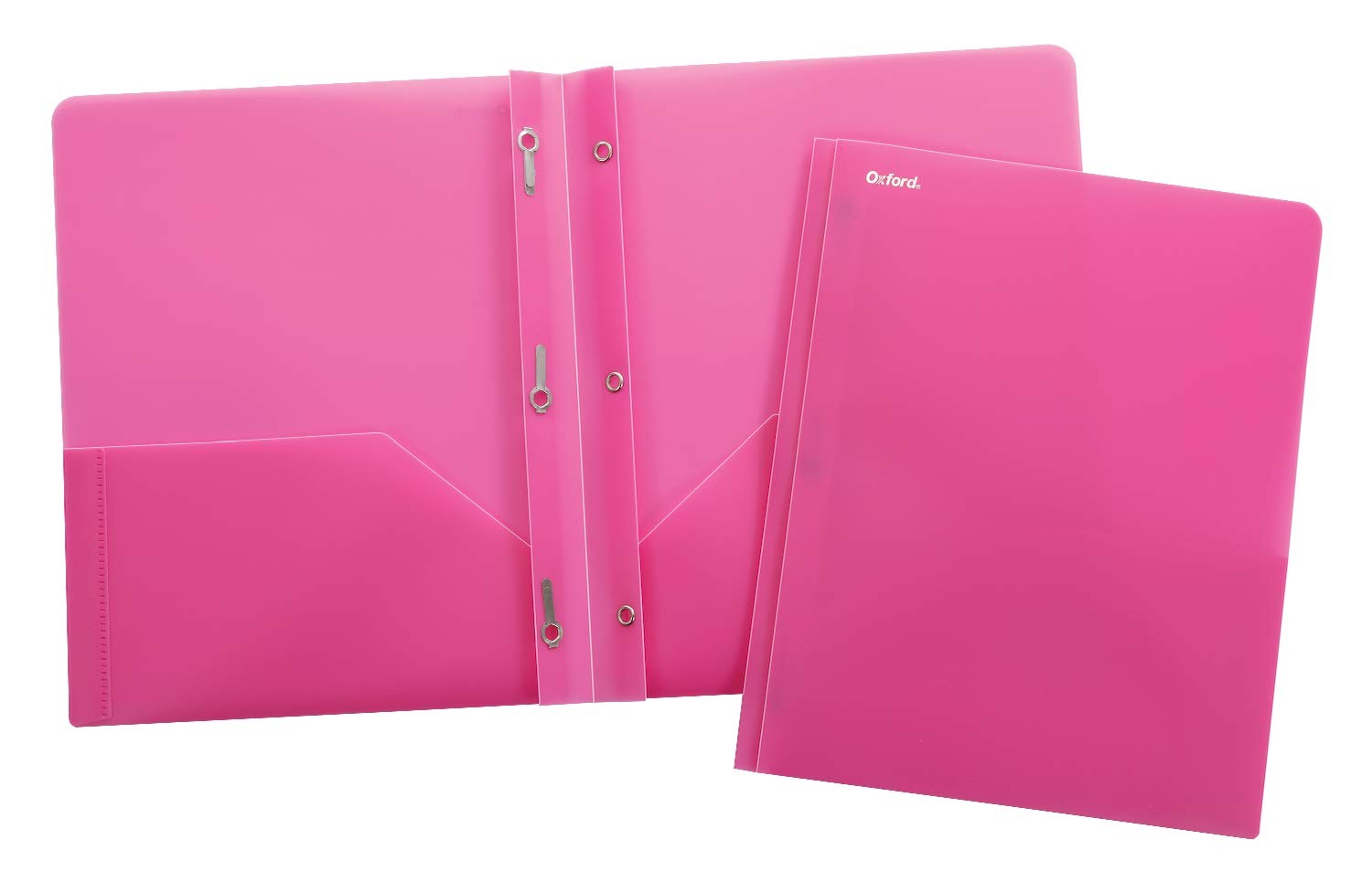 Translucent Two-Pocket Poly Portfolios, Assorted Colors, Letter Size, 25 per …