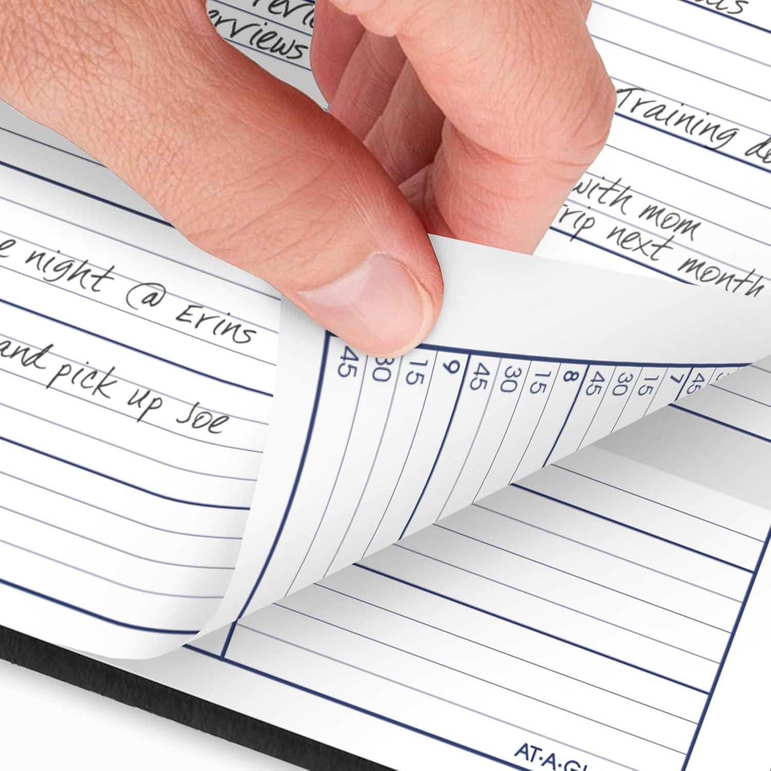 2026 Appointment Book Planner, Weekly, 8″ X 11″, Large, Quarter-Hourly, Black
