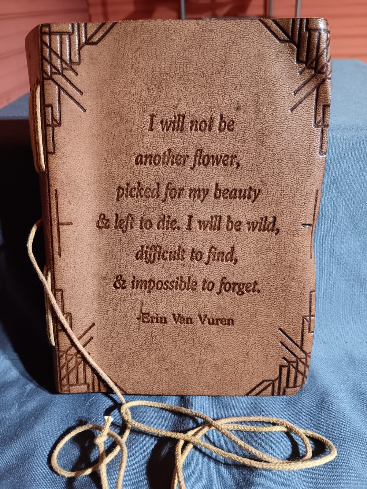 7″ X 5″ Leather Bound Journal Recycled Paper Pages