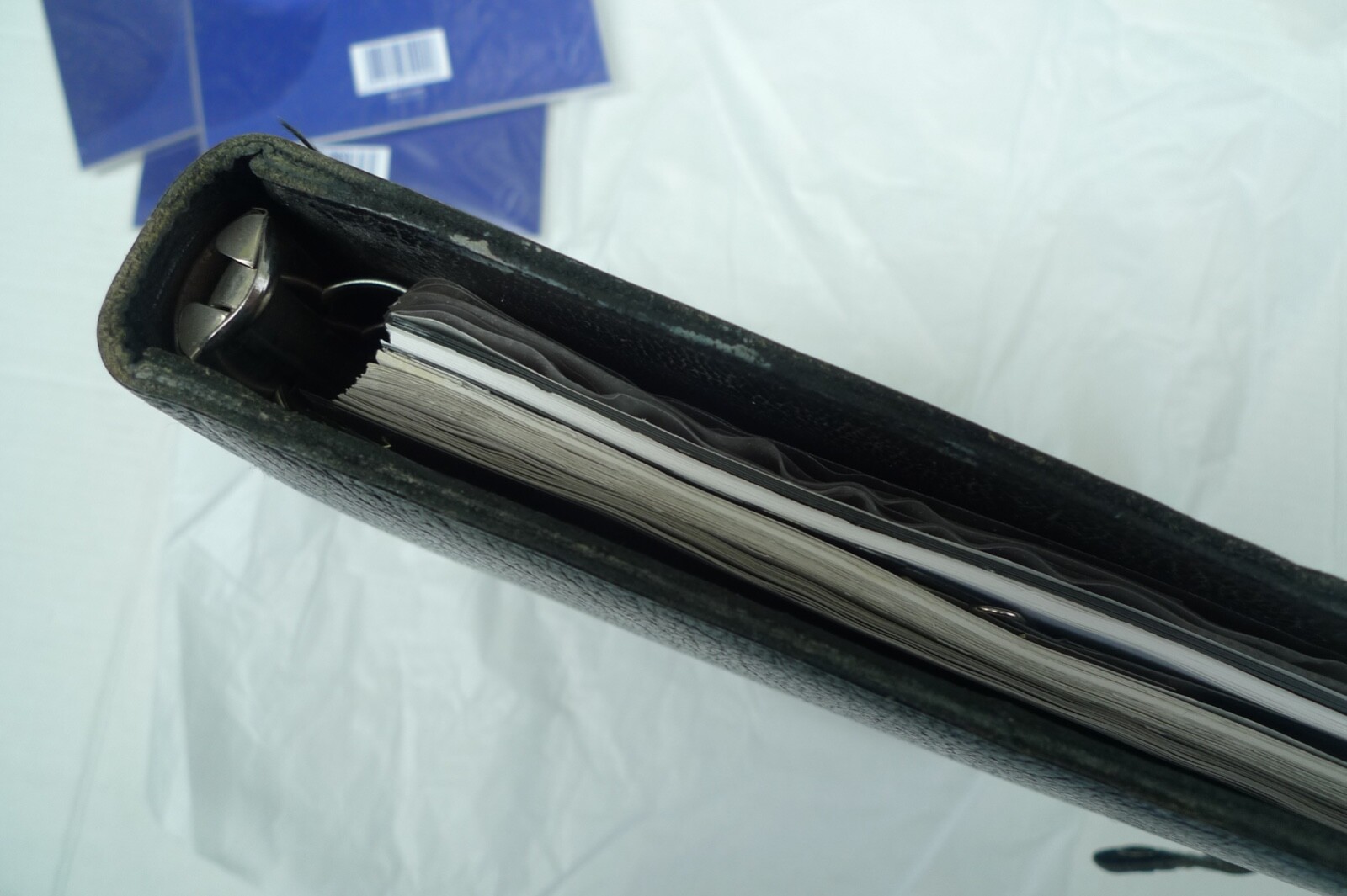 DESKFAX / FILOFAX – DX1 CLF 7/8- LEATHER PLANNER & MANY INSERTS – MADE IN UK