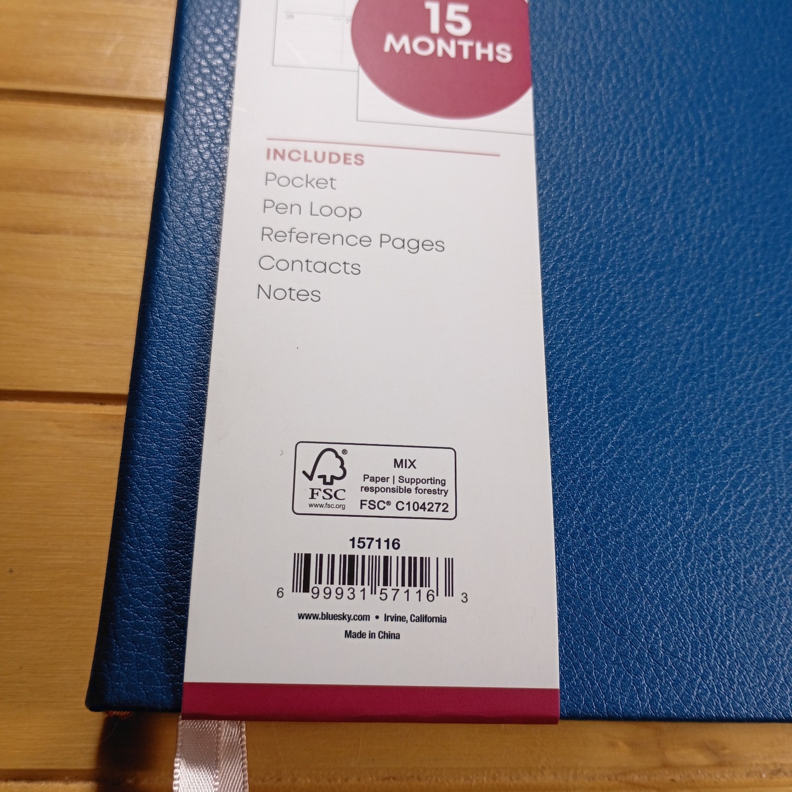 Blue Sky 15 Mont Oct 2025 – Dec 2026 Planning Calendar Hardcover 157116 New.