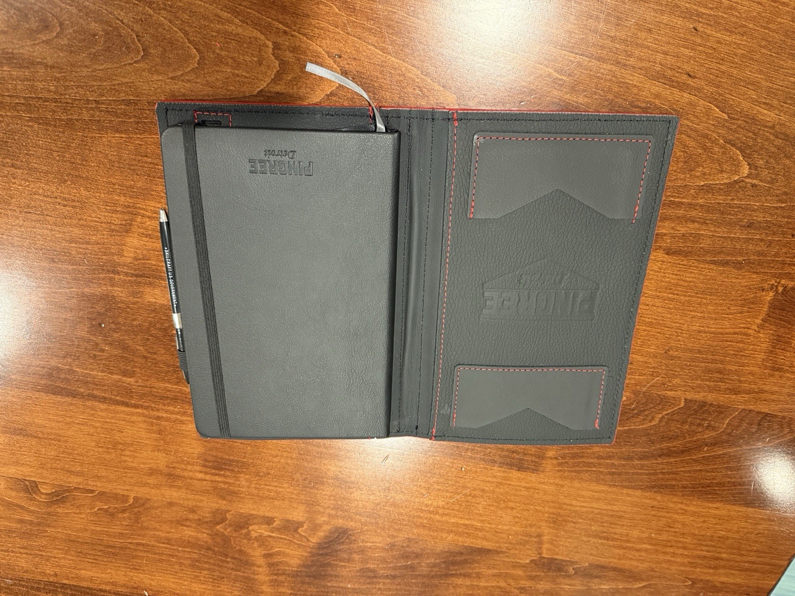 Pingree Detroit Work Folio, Recycled Automotive Leather, Made In Detroit, Unused