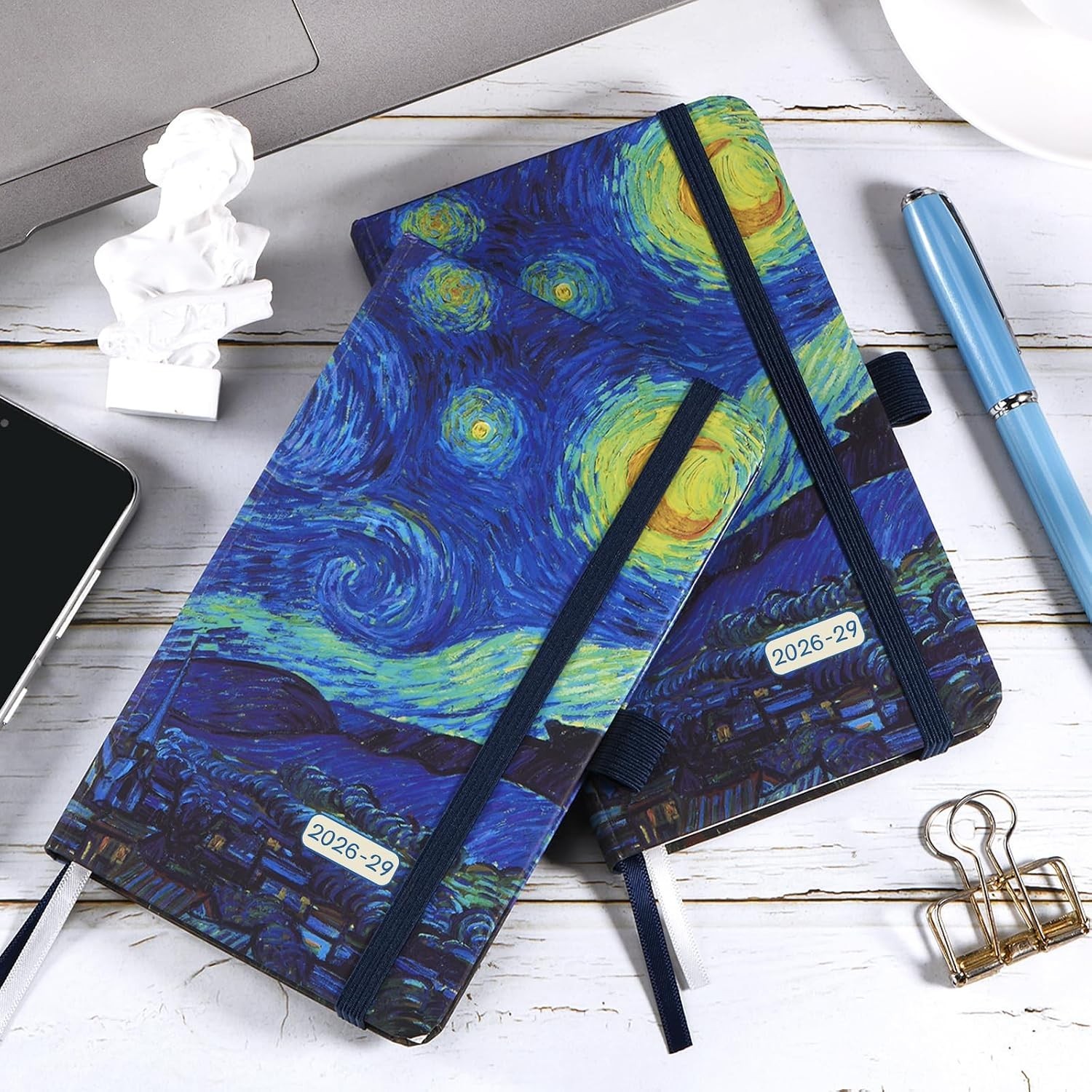 2026-2029 Pocket Planner: Elegant 3- Calendar with Note Pages & Pen Holder