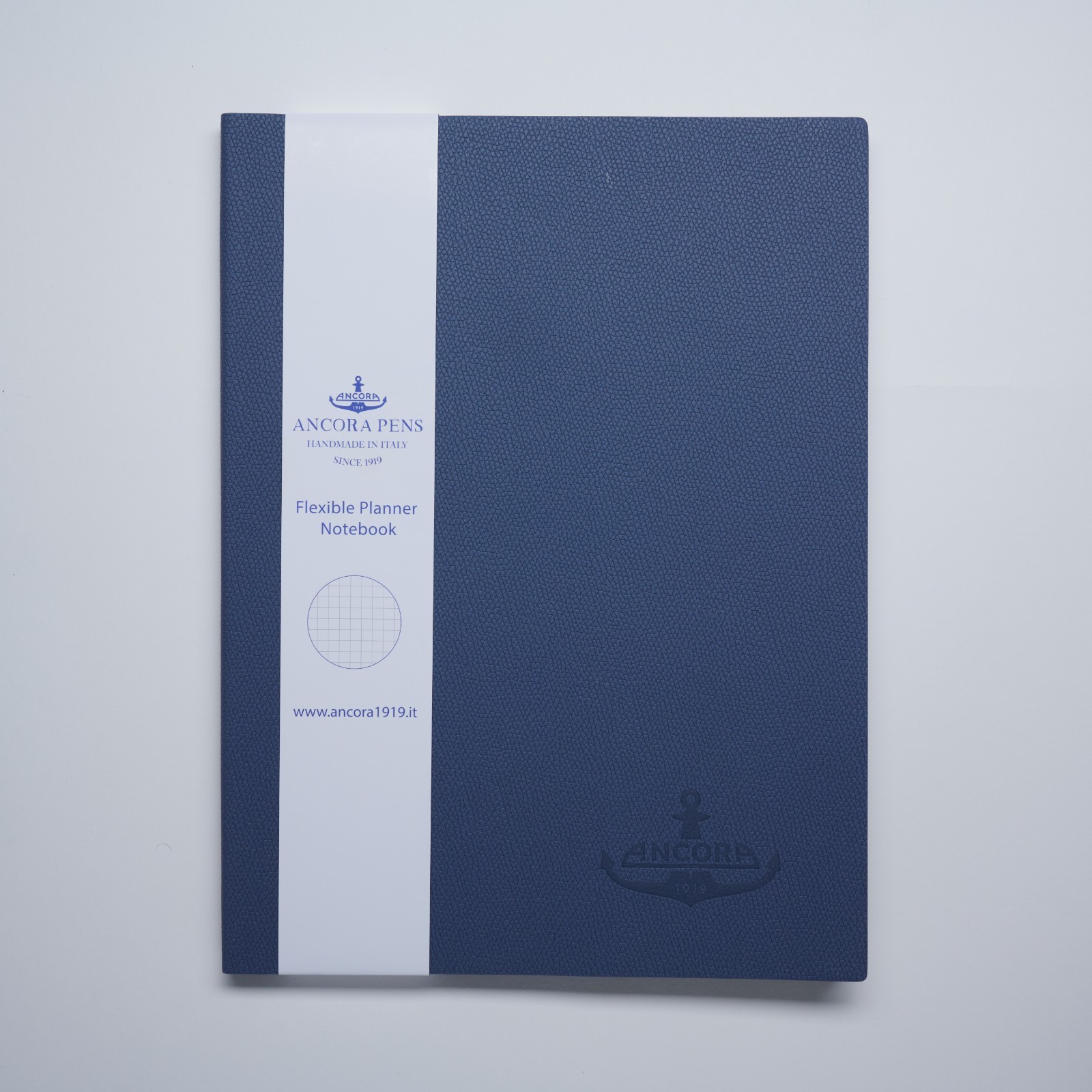 Ancora IMPERIAL BLUE Luxury ITALIAN Leather set of 3 Notebooks ( A6, A5, A4)