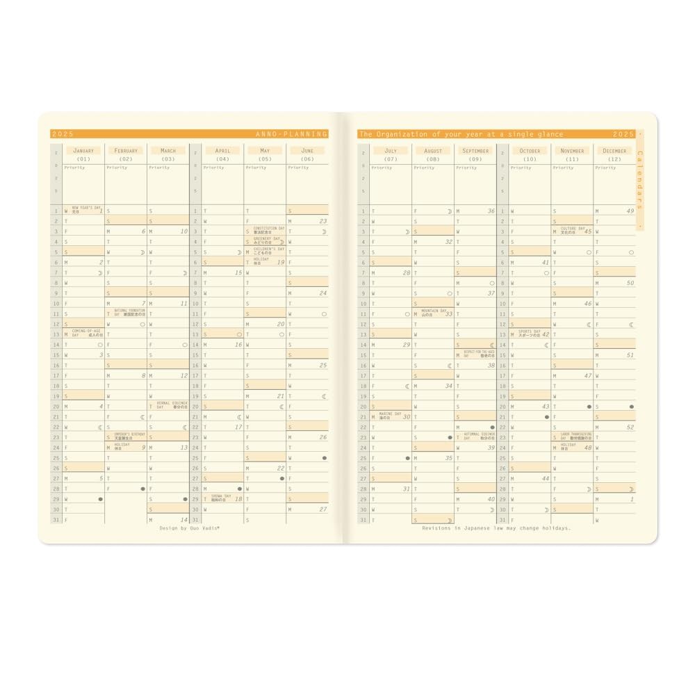 RHODIA Planner Diary, A5 Size, Monthly Block Type, Orange