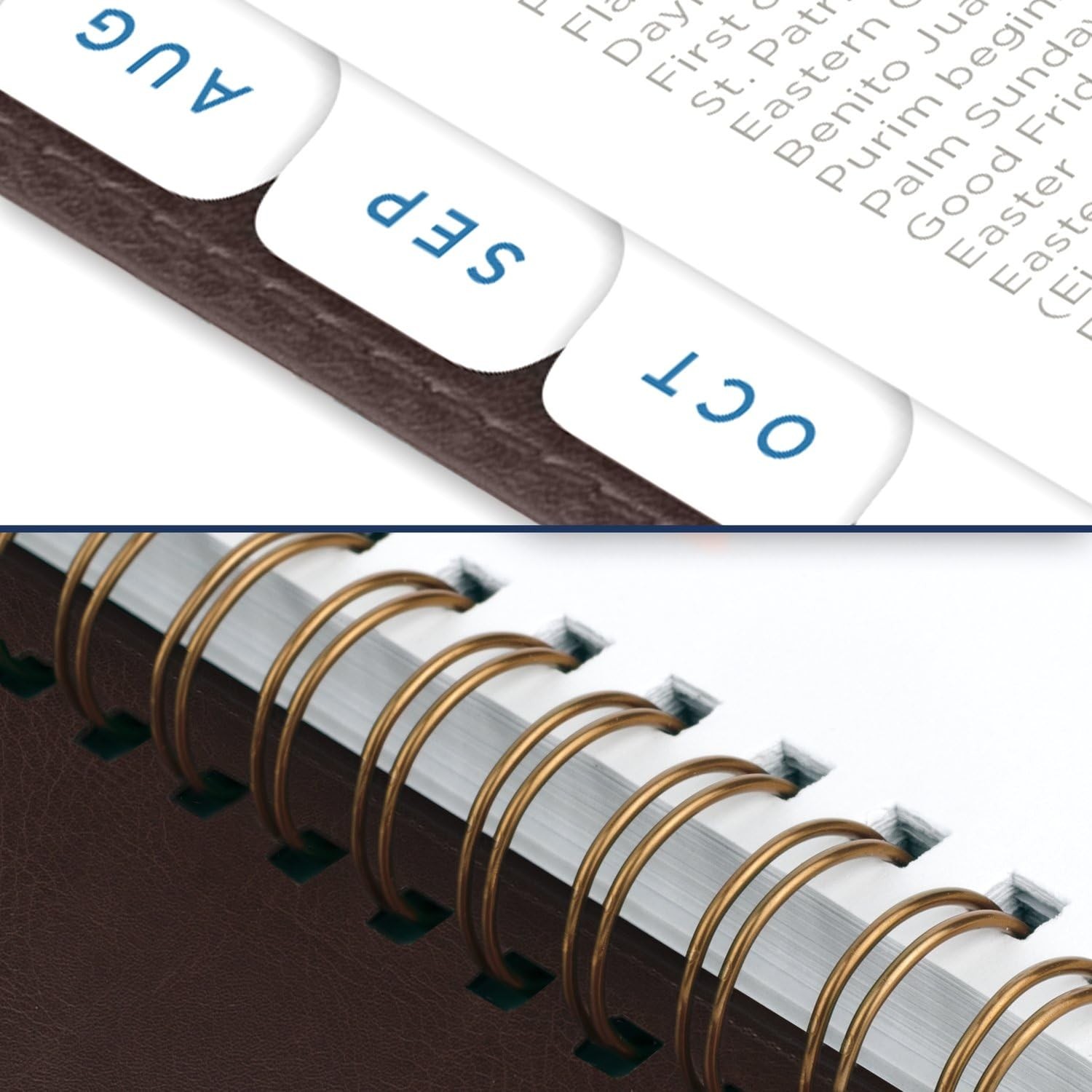 AT-A-GLANCE Planner 2025-2026 Academic, Weekly & Monthly, 8-1/2″ x 11″, Brown