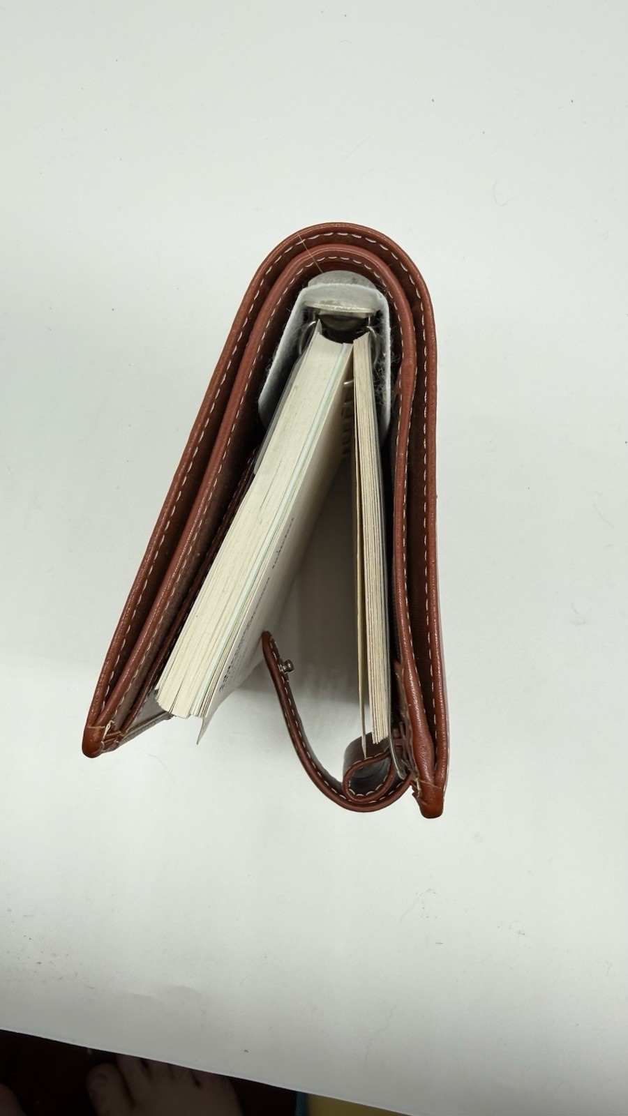Retired Filofax Pocket Cuban Brown Deluxe Leather Organizer Planner With Wallet