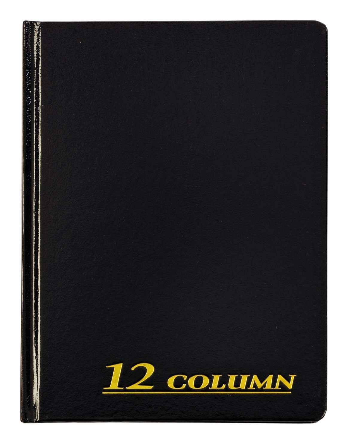 Adams Account Book, 7 x 9.25 Inches, Black, 12-Columns, 80 7″ x 9-1/4″, Black