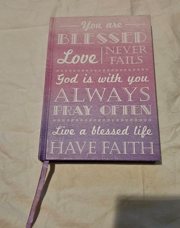 This Christian Art Gifts journal Purple lined Hardcover Ombre