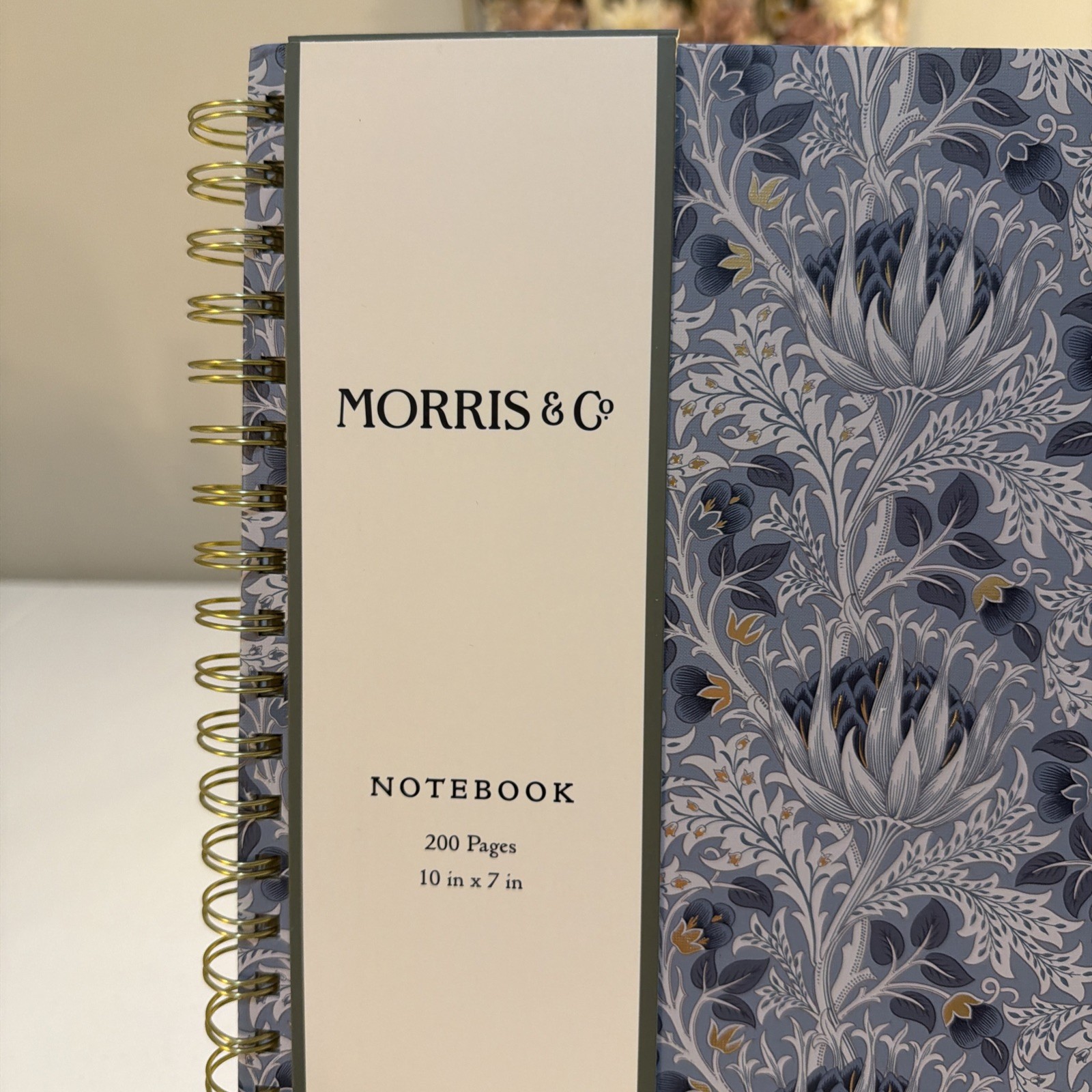Morris & Co. Artichoke Spiral Notebook 10 X 7 “ 200 Lined Pages. New, Sealed.