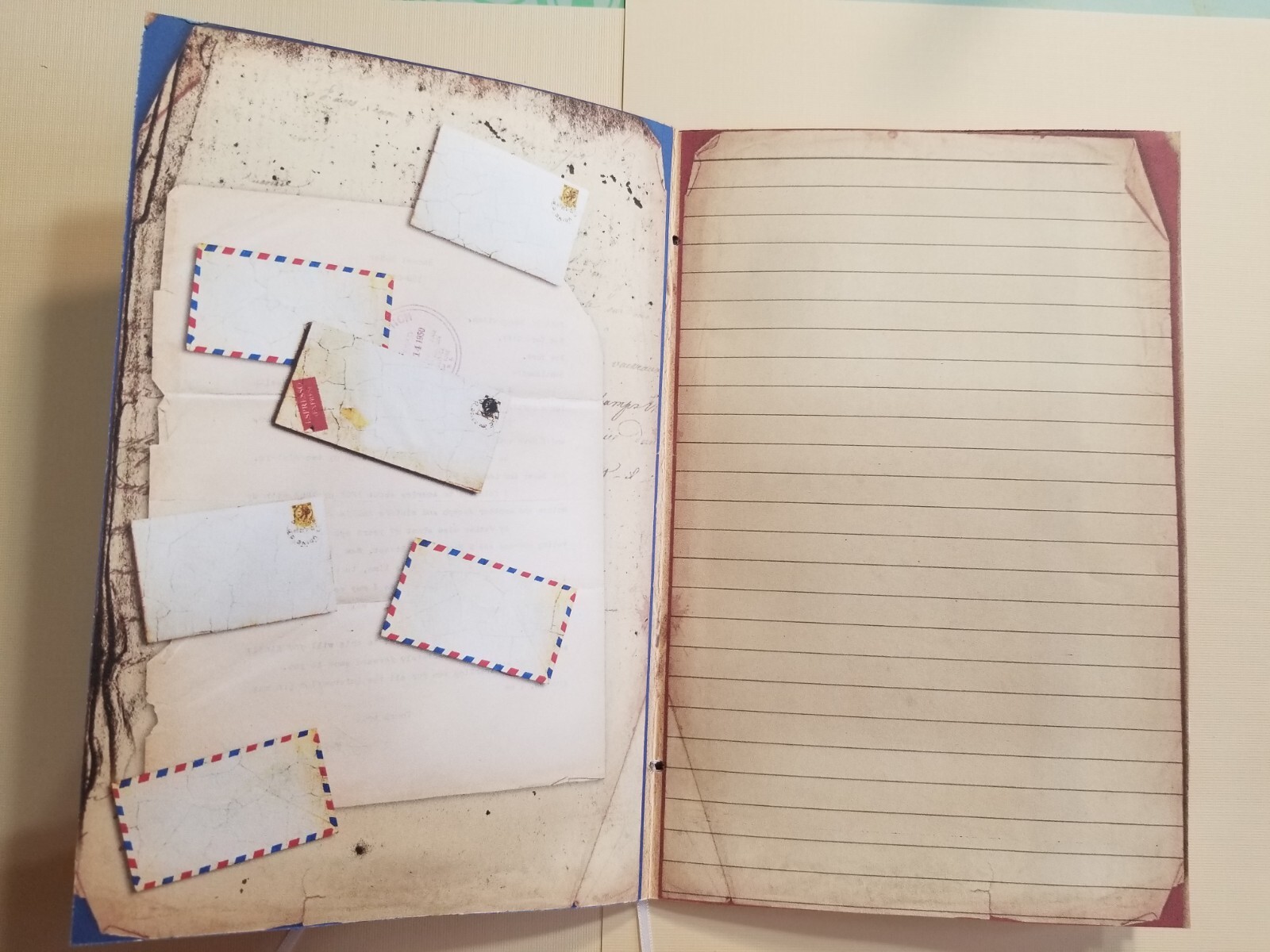 Junk Journal Booklet “VINTAGE LETTERS” Cards, Pockets, Ephemera + More!
