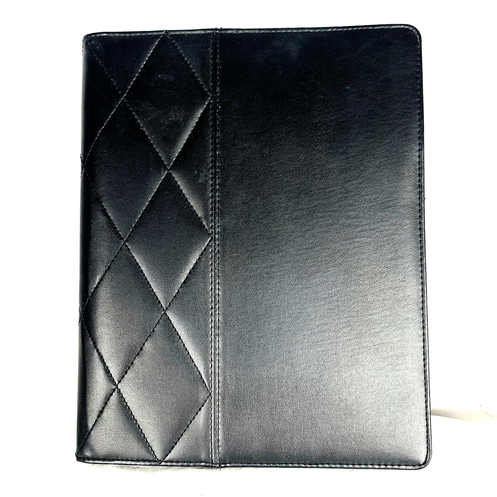 Franklin Covey 365 Folio Quilted Diamond Stitching Detail 12 Inch Black