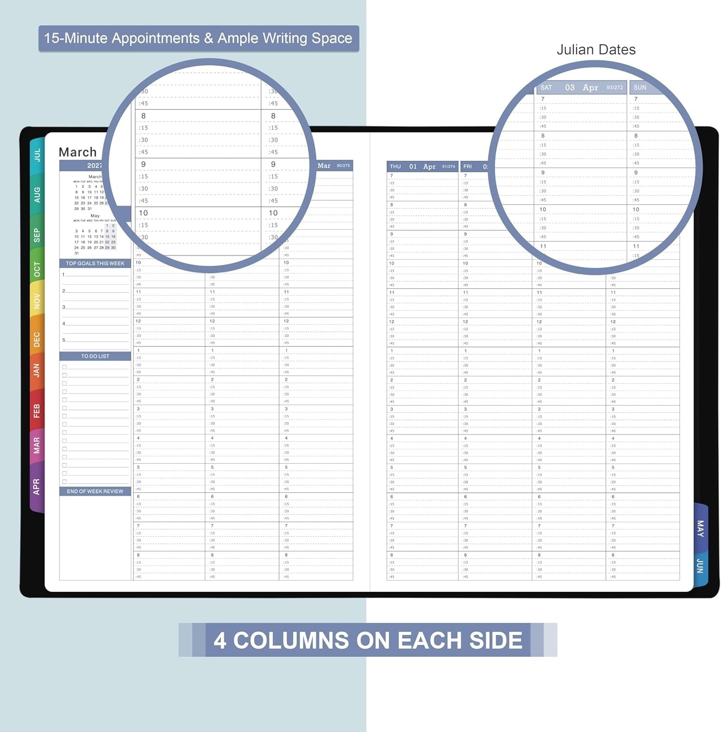 Appointment Book & Planner 2026-2027 – Daily Hourly Planner 2026-2027, 8.5″ x…