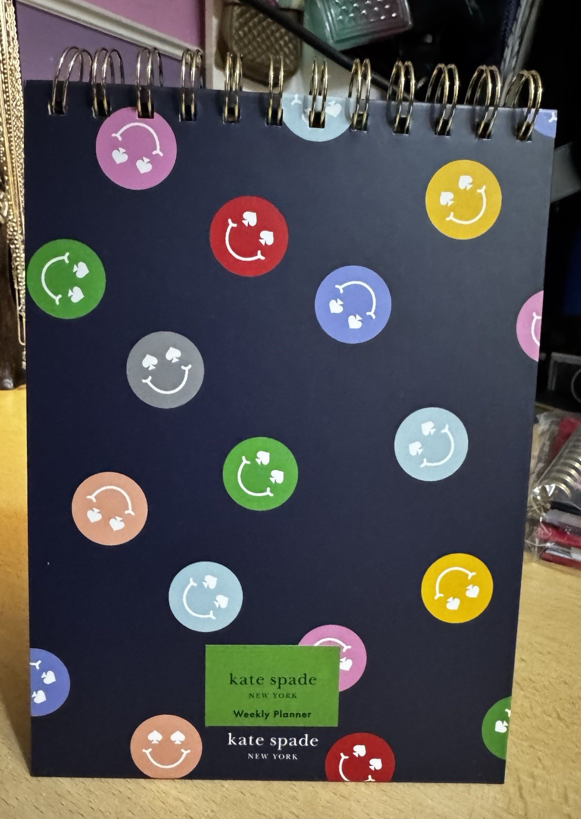 Kate Spade Smiley Face Weekly Planner, New
