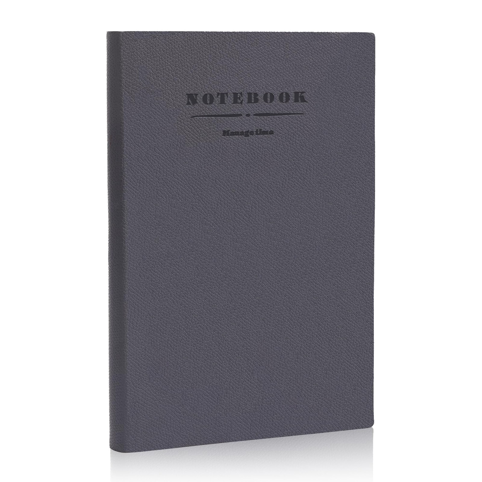Journal Notebook Litchi Striped Soft Leather Lined 5.7″ x 8.3″ 360 Pages Hard…