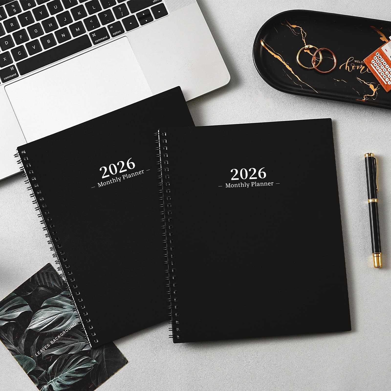 2026-2027 Monthly Planner – JAN. 2026 – DEC. 2026, 8″ x 10″, dull black