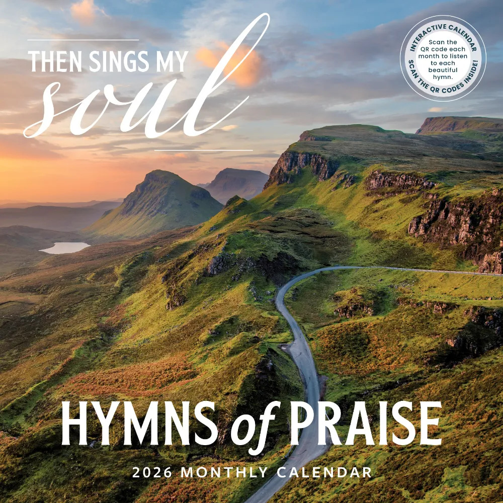 Hymns Calendar 2026 | 12″ x 24″ 12 Month Calendar | Marble City Press