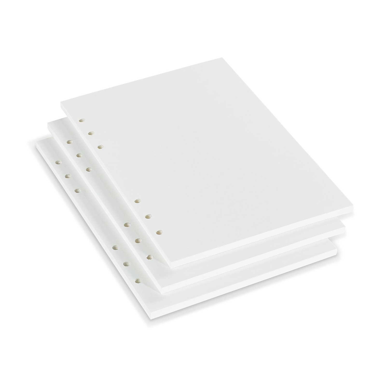 A5 Loose Leaf Refill Paper, 210x142mm, 135 Sheets Plain White Planner Refills…