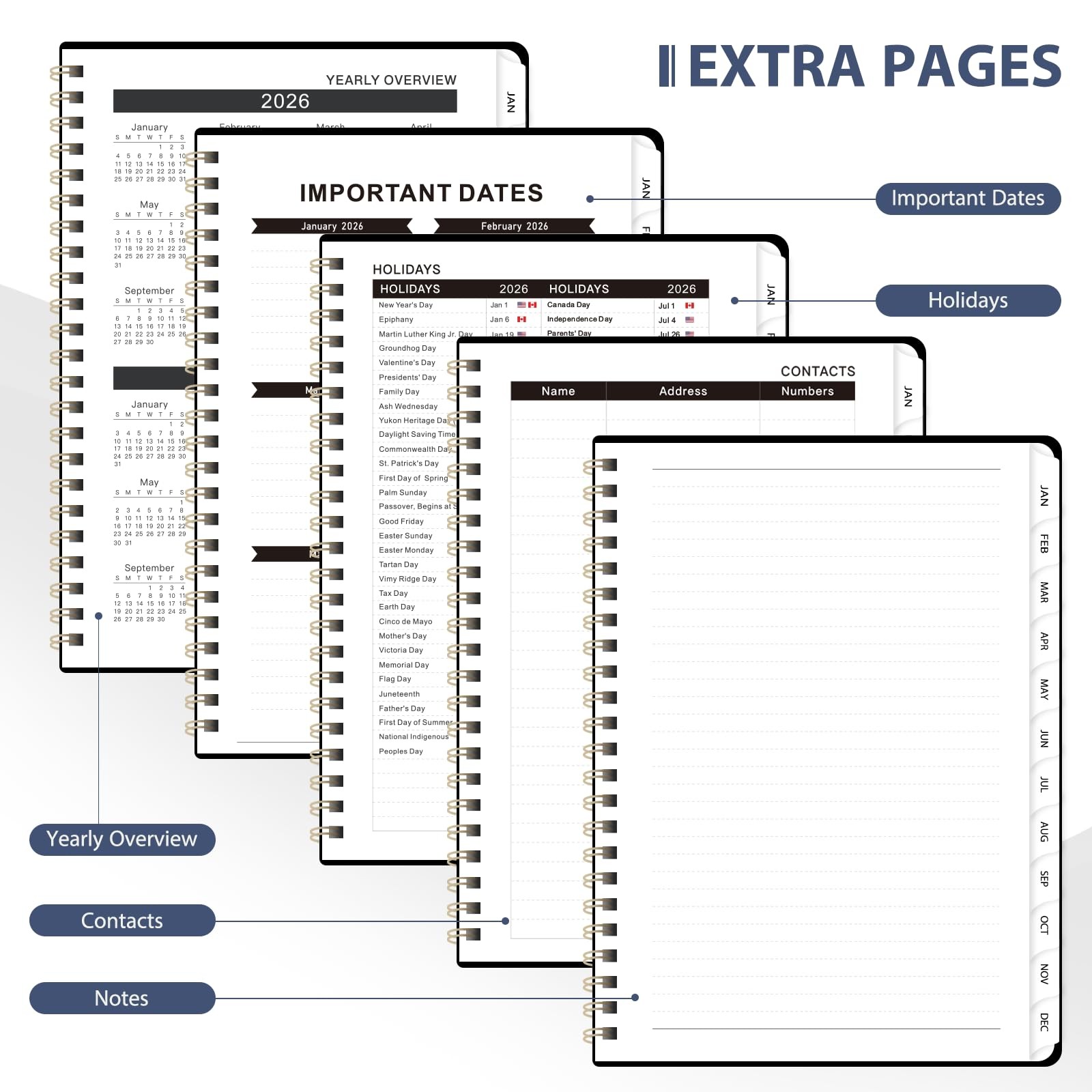 Valome Planner Weekly And Monthly Calendar Academic Planner Jan – Dec Planning