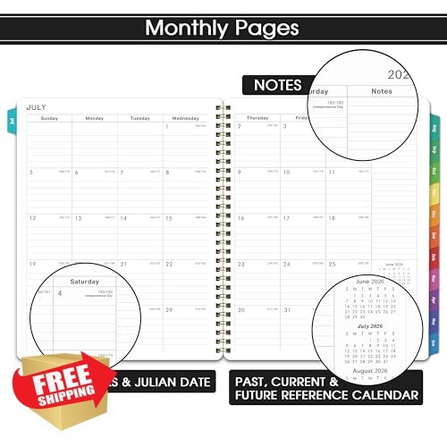 Artfan 2026-2027 planner 8″x10″ black