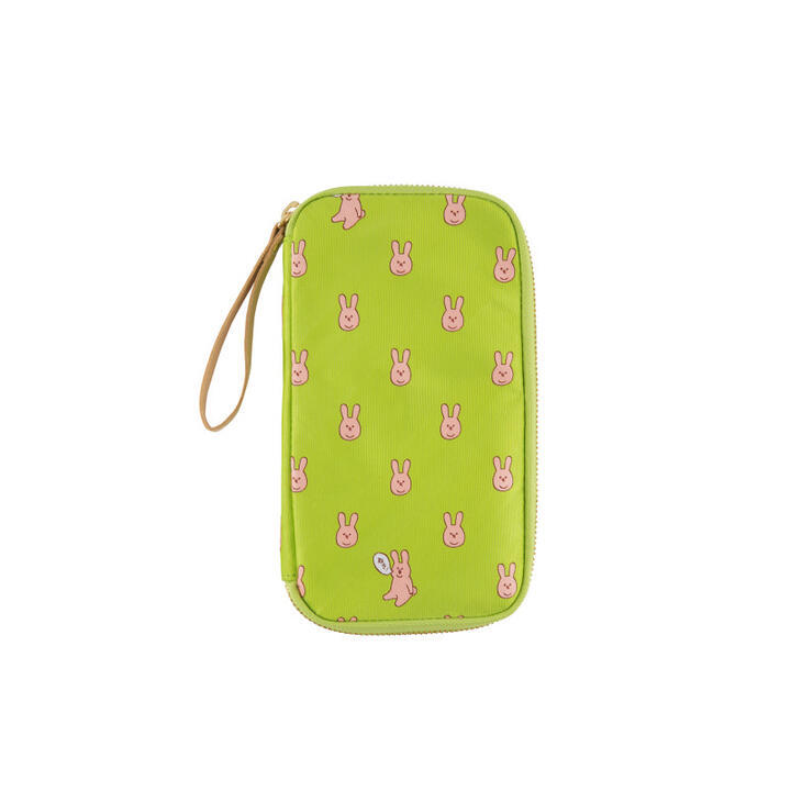 Hobonichi Small Drawer Pouch Q-Rice Suki Usagi lime green New F/S