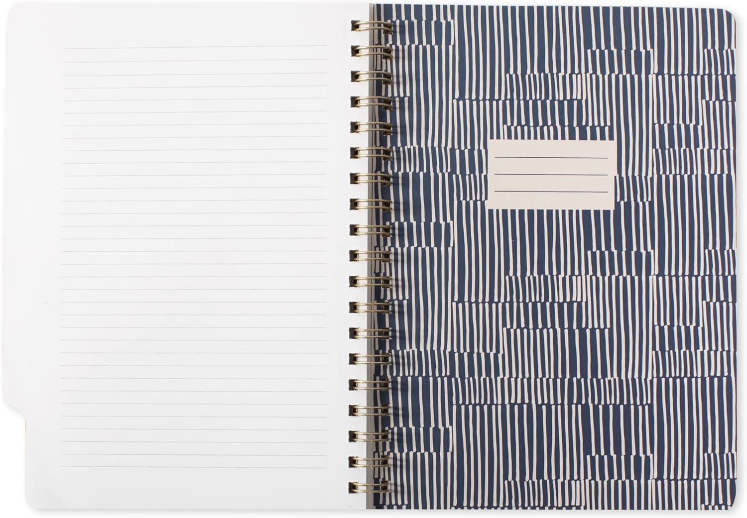 Studio Large Tab Notebook,”Tribal Lines”, Flexible Paperback Cover, College Rule