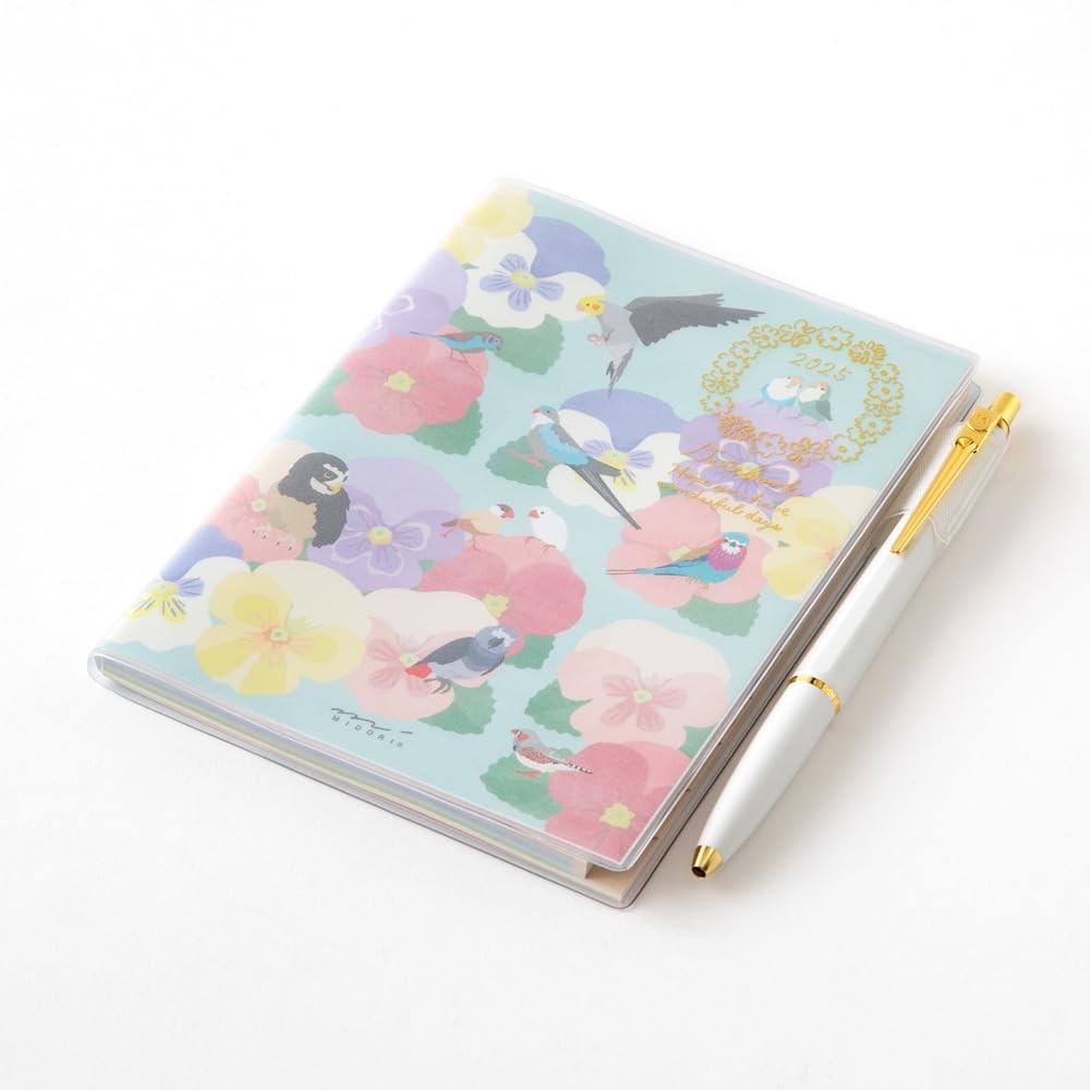Pocket Diary Notebook 2025 A6 Weekly Tri Pattern 22305006