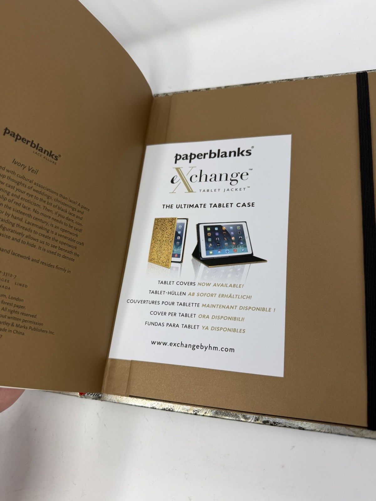 Paperblanks Ivory Vail Journal 144 Pages Lined – Brand New