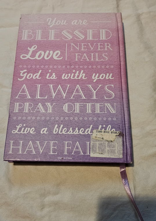 This Christian Art Gifts journal Purple lined Hardcover Ombre