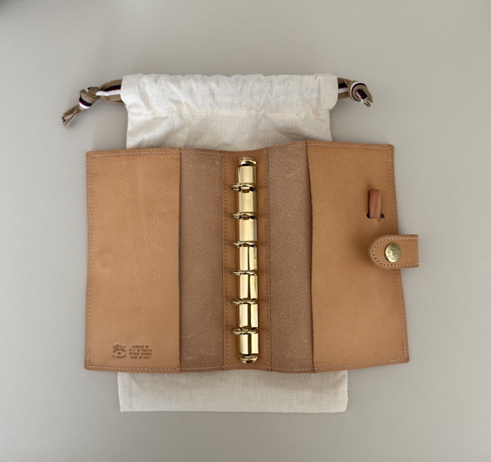 IL BISONTE A7(Pocket Size) Planner Cover in Color Natural
