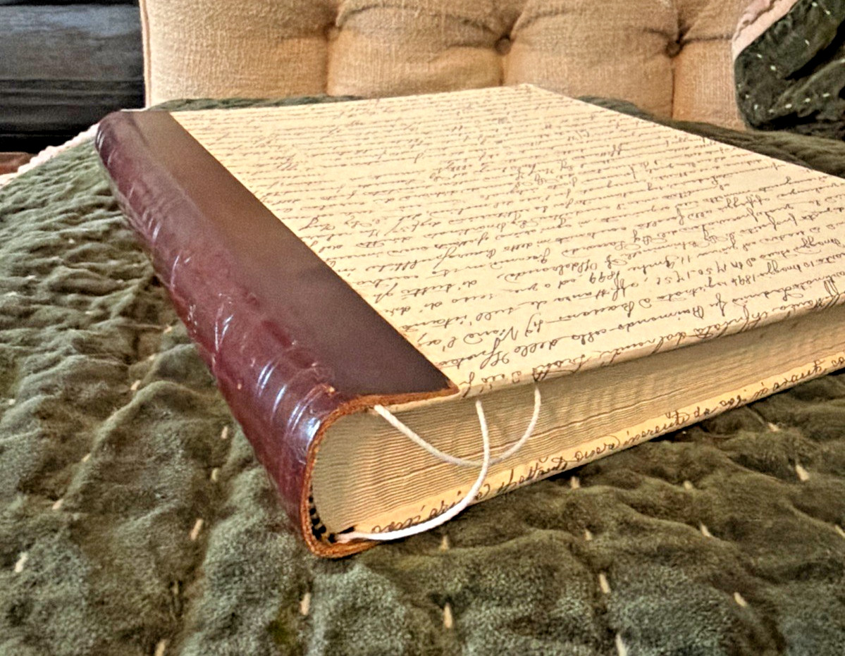 ITALIAN Leather Album Journal Jumbo 9 3/4″ x 12″ New G Bandinelli Italy Heirloom