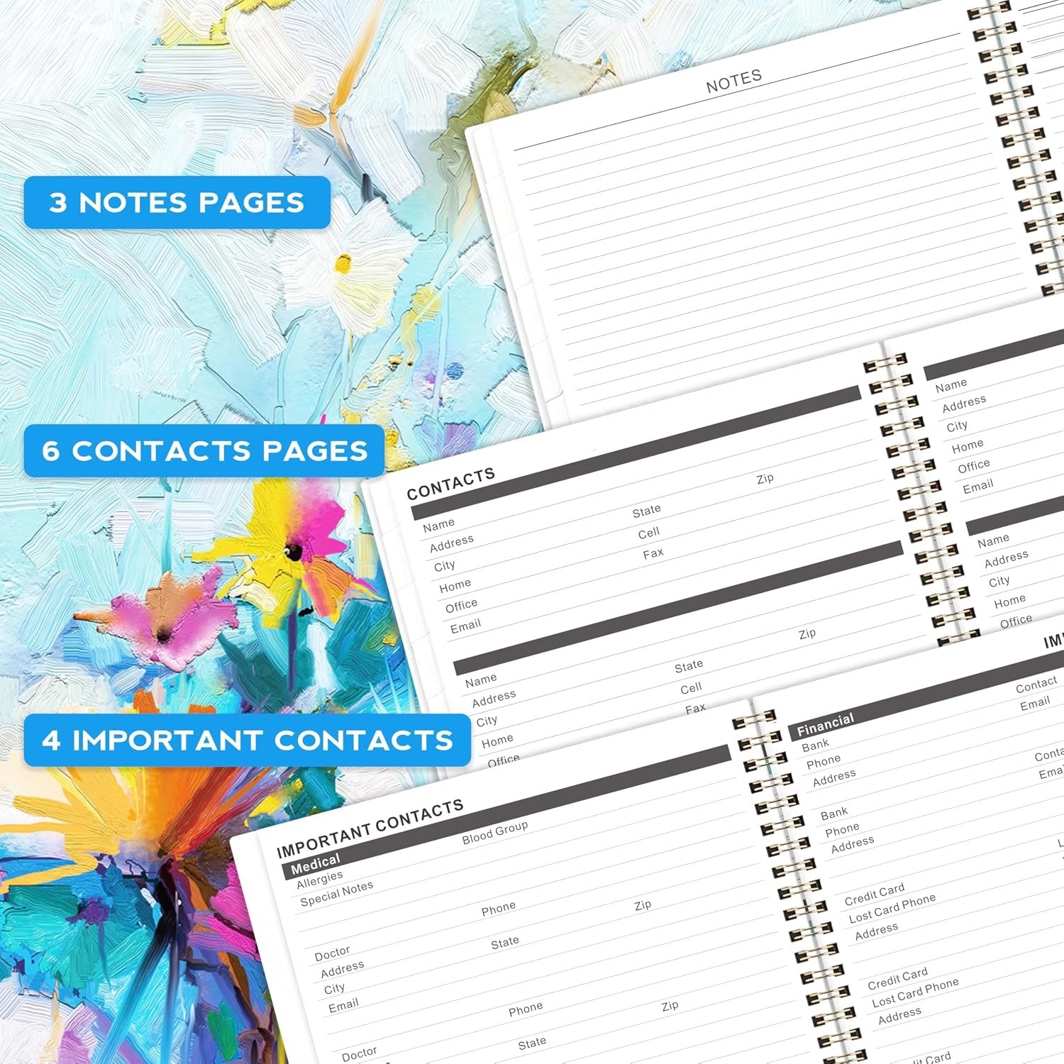 2026-2028 Ultimate 2- Monthly Planner with Pockets & Tabs