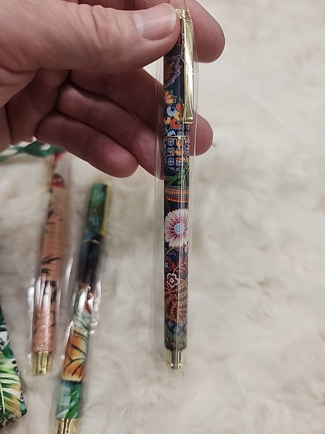 Authentic Johnny Was 3 Piece Pen Set Tigres New with Tags Never Used