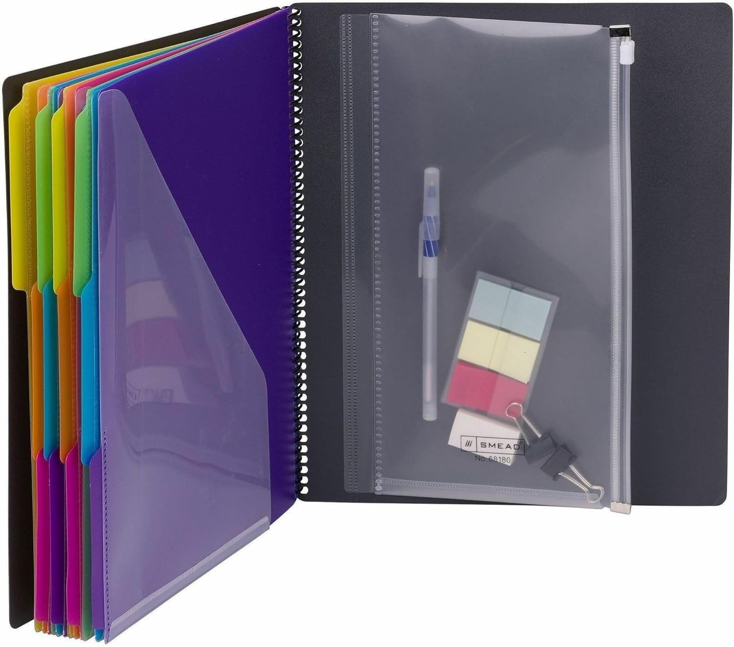 Durable Polypropylene Organizer with 24 Pockets for Paperwork Management