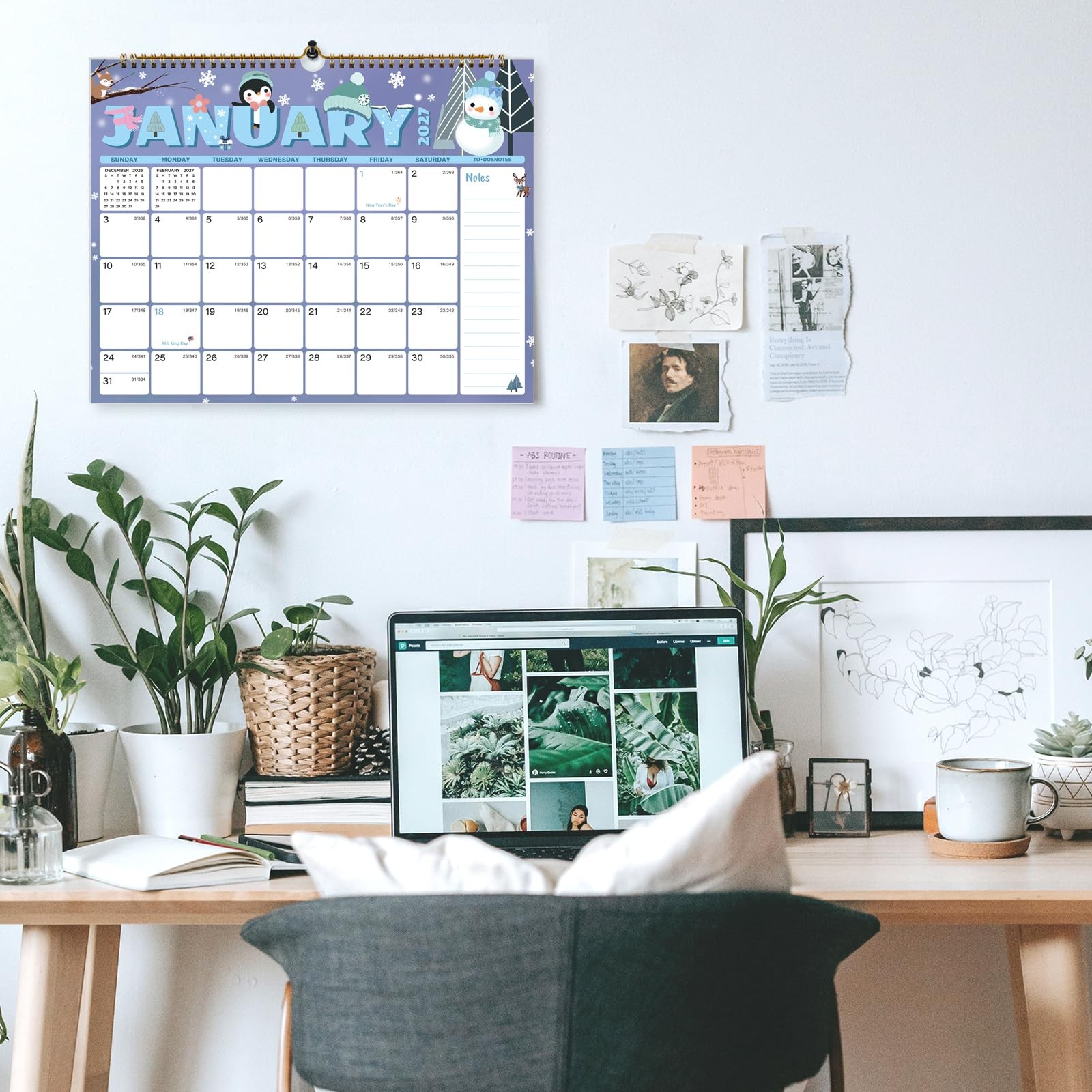 XISIDO 2026-2027 Wall Calendar, Calendar Seasonal