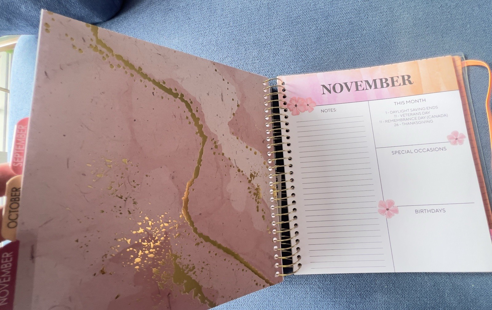 17 Month Planner ZINNIA GARDEN Aug 2025 -Dec 2026 Weekly Planning Note Page Gift