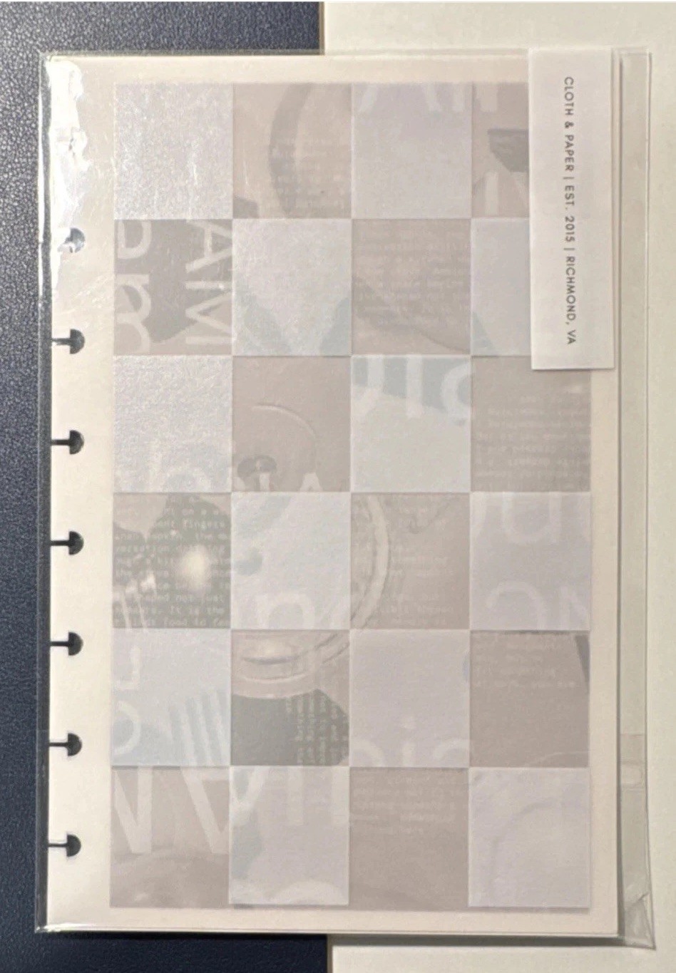 Cloth and Paper Ambiance Dashboard Half Letter