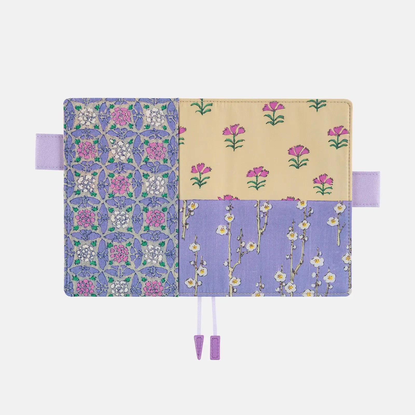 Hobonichi Techo Original A6 Cover Unsodo Bijutsukai Plum & Dianthus
