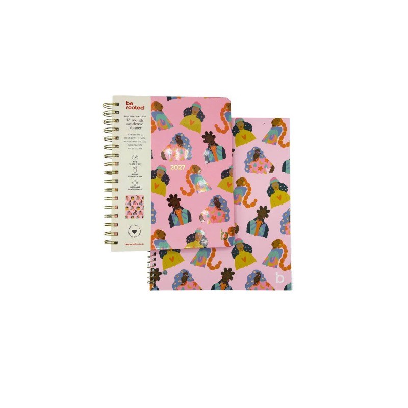 Be Rooted 7″x9″ 2026-2027 Academic Planner ‘Girls Run The World’ All Over Print