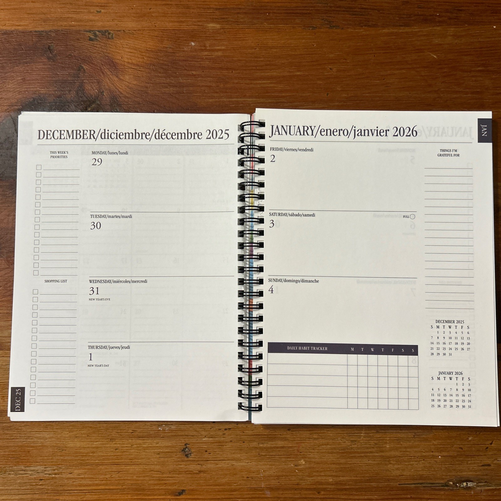 A Little Wicked The Musical 6.5”” x 8.5″ Weekly Softcover Planner Spiral Green