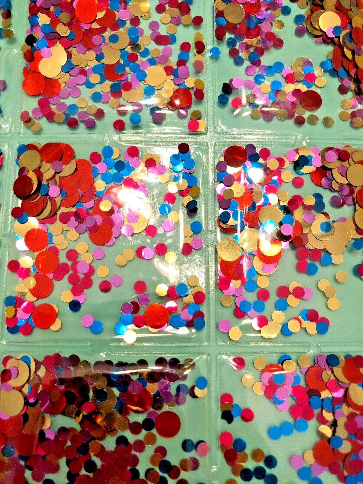 Yoobi Floating Confetti Glitter Lined Cover Journal Notebook 120 College-Ruled