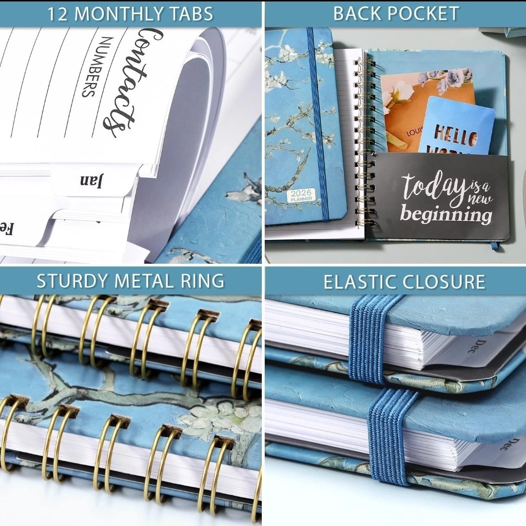 2025 Planner Weekly and Monthly Planner 2025, 6.4″ x 8.5″, Jan – Dec 2025, Calen