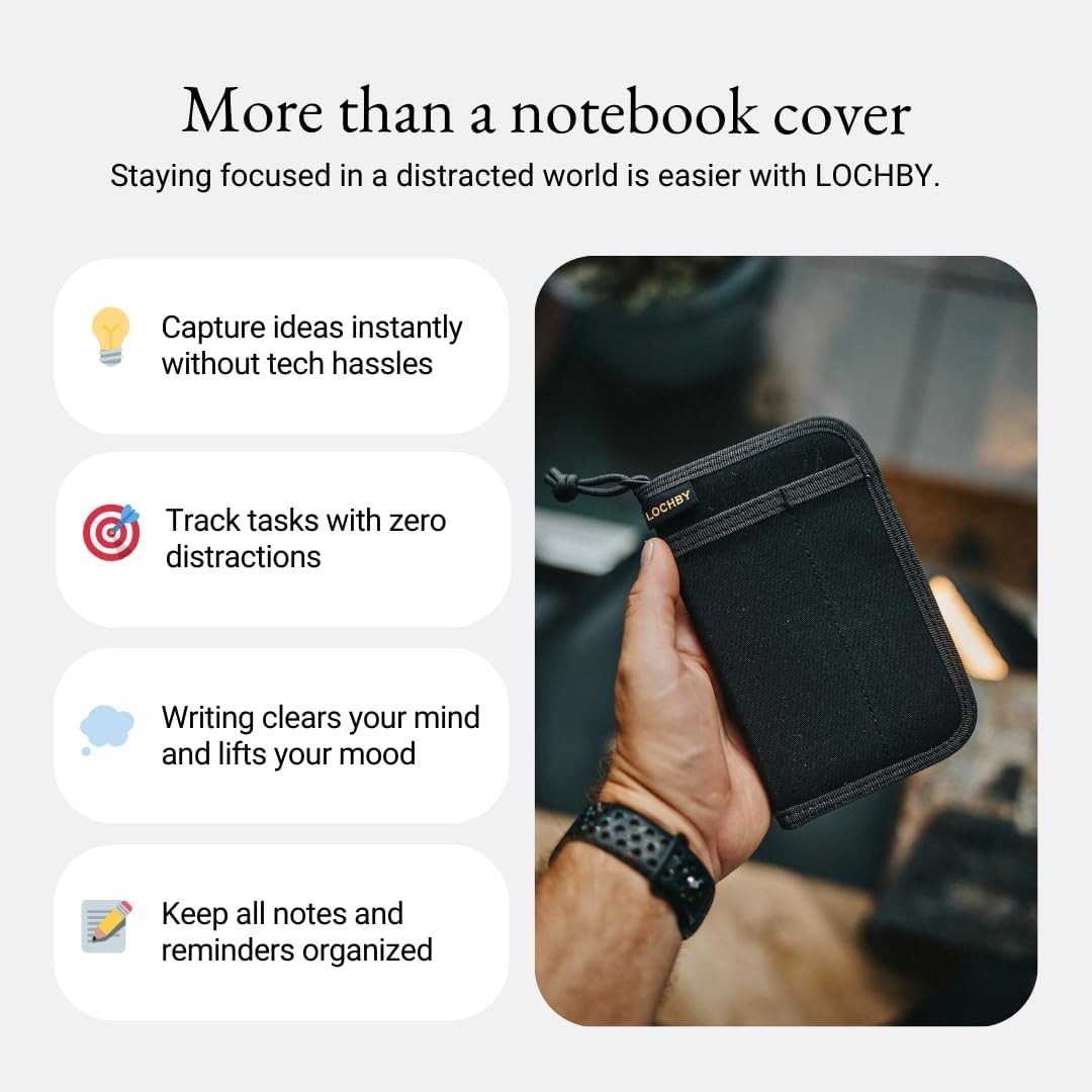 Pocket Journal Tomoe River 3.5 x 5.5 Notebook Waxed Canvas LOCHBY Ideal Daily
