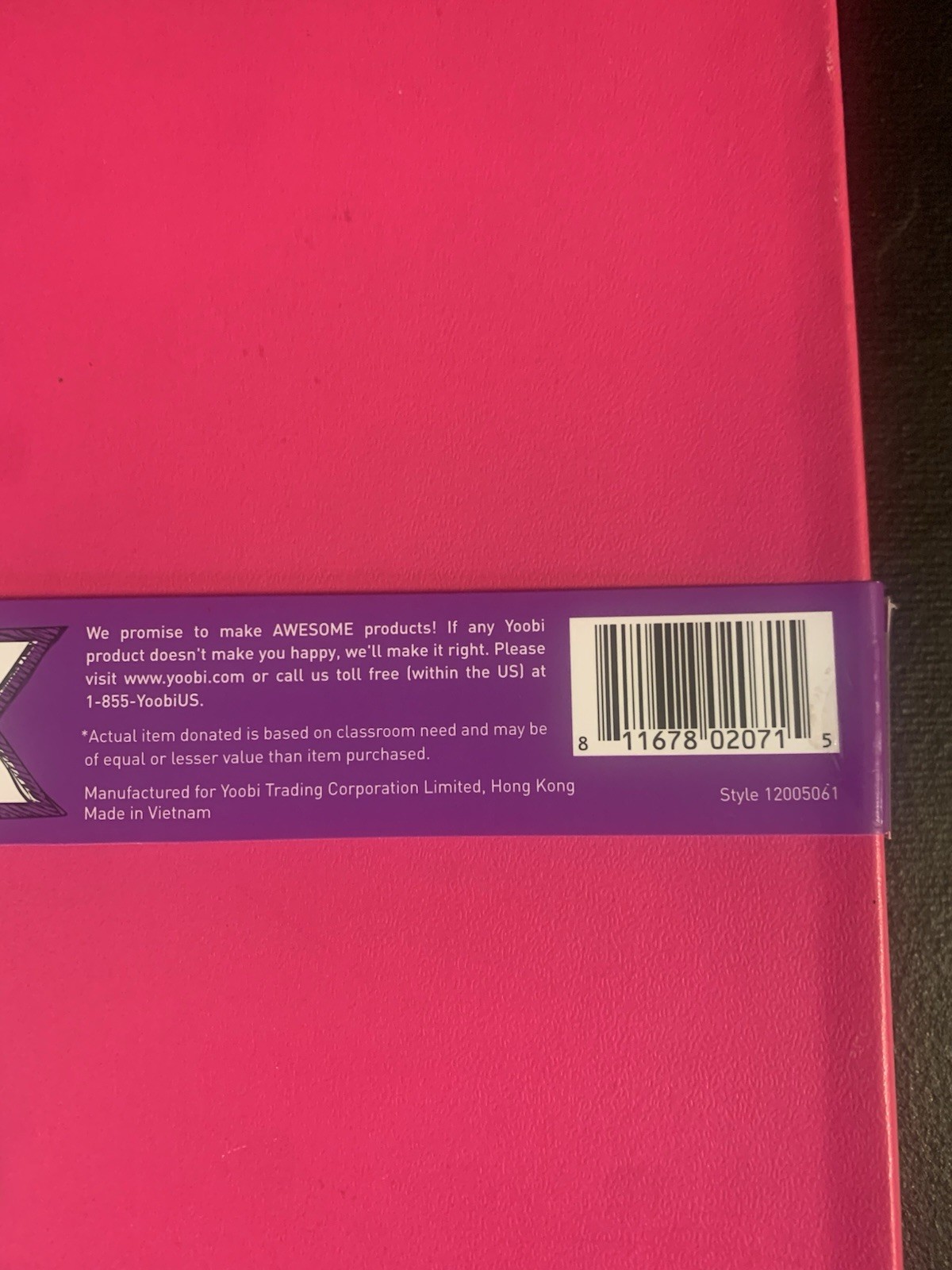 Set Of 3 Pack New Yoobi 7×10 Composition Journal Notebooks 2 Pink/1 Purple