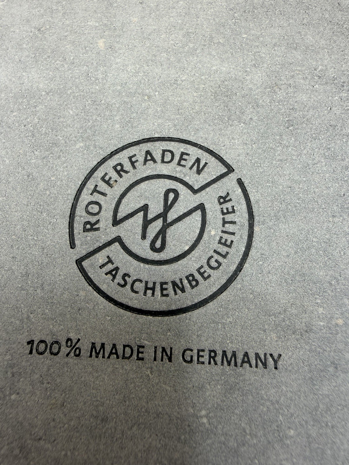 Roterfaden Taschenbegleiter WK_12 A6 Gray Teal Leather Notebook Cover Germany