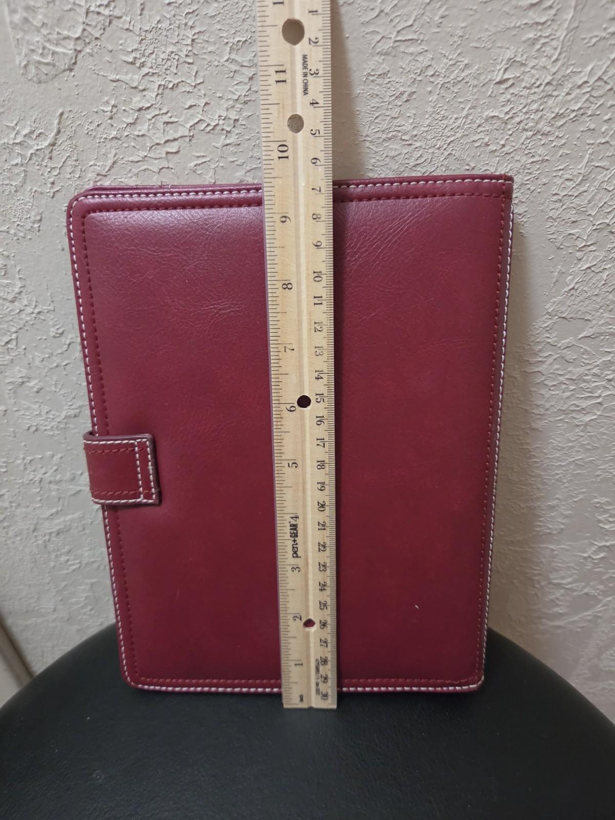 Franklin Covey Leather Red Filofax Malden A5 Organizer