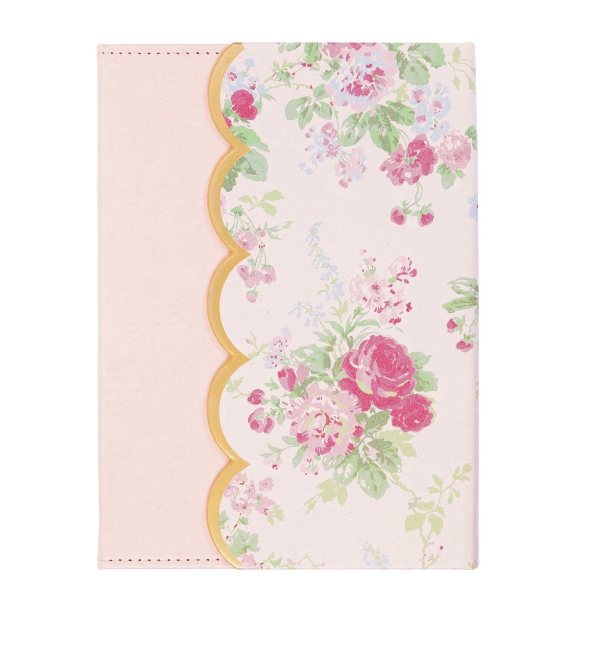Laura Ashley English Garden Flap Journal – 6×8 Inch Faux Leather 6X8, Pink